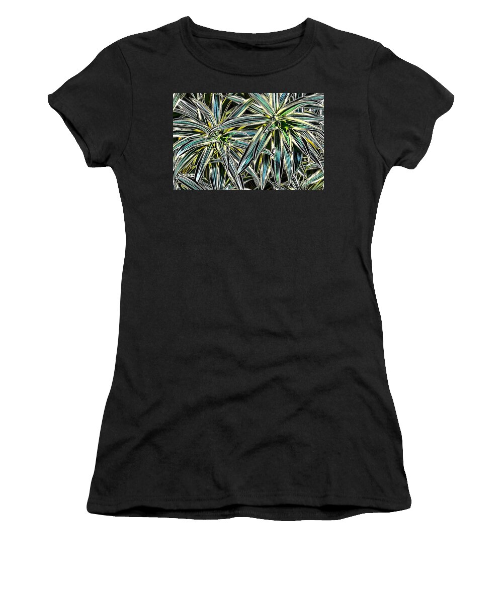 Green Women's T-Shirt featuring the photograph Plants by Oksana Semenchenko