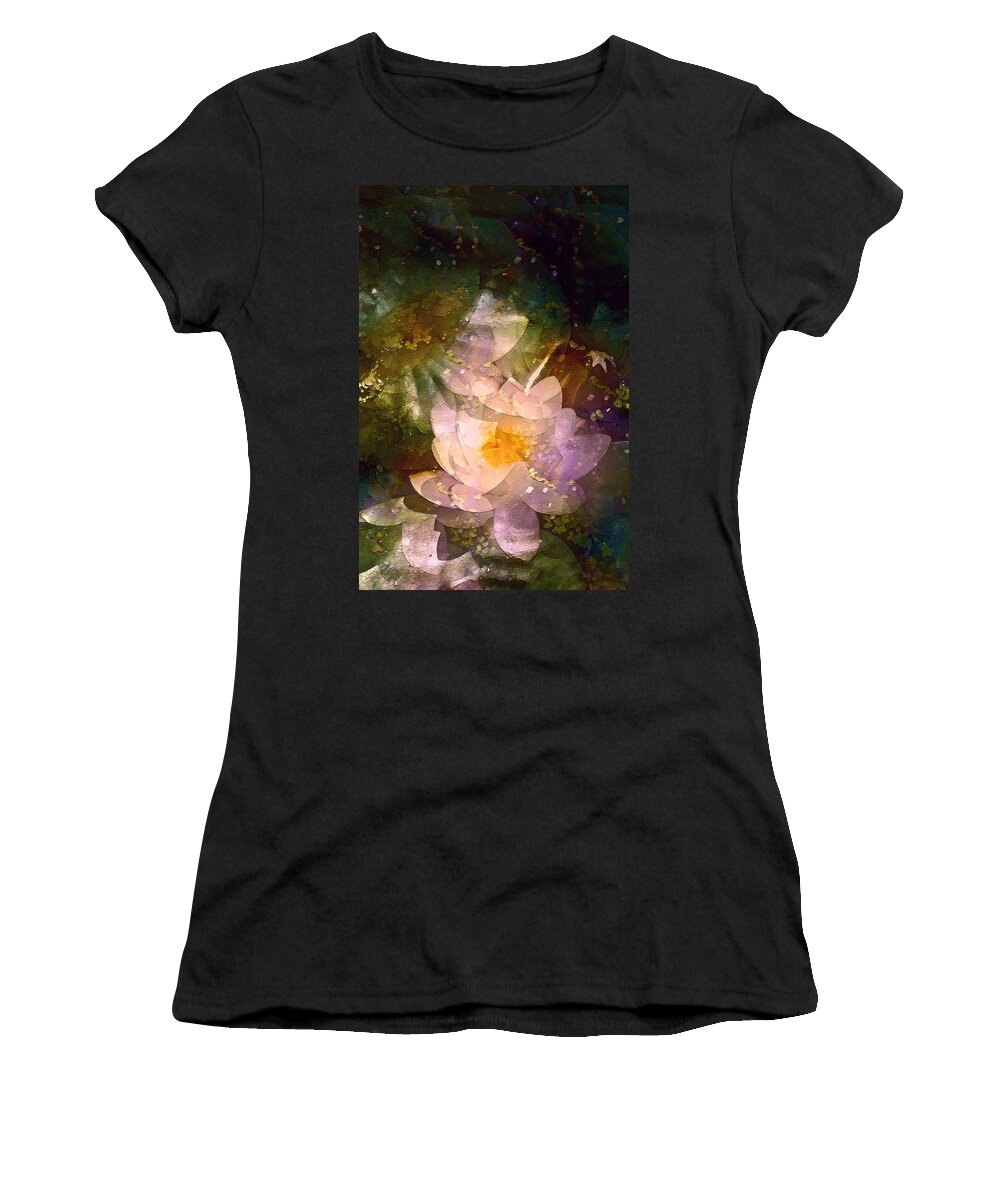 Floral Women's T-Shirt featuring the photograph Pond Lily 23 by Pamela Cooper