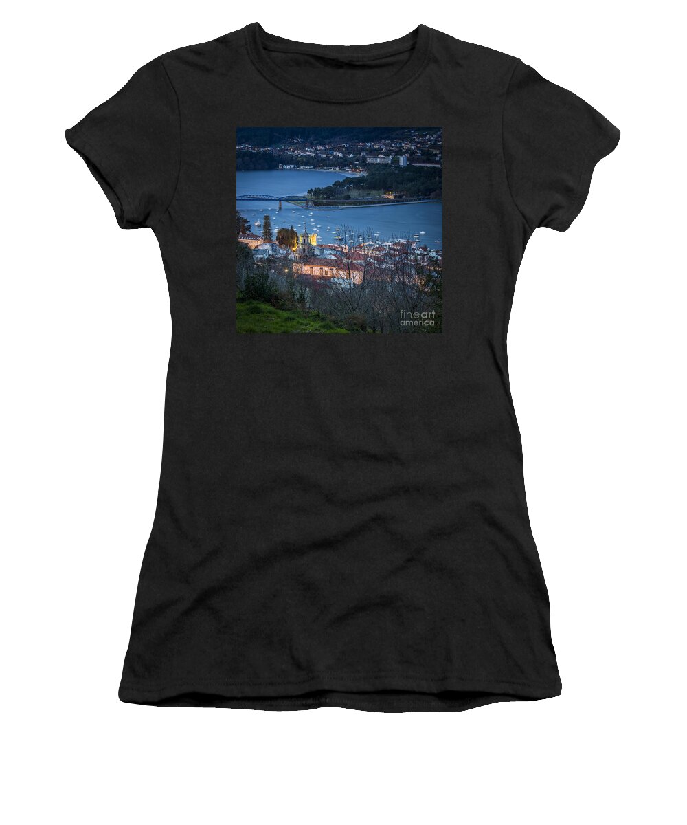 Galicia Women's T-Shirt featuring the photograph Pontedeume from Vista Alegre Galicia Spain by Pablo Avanzini