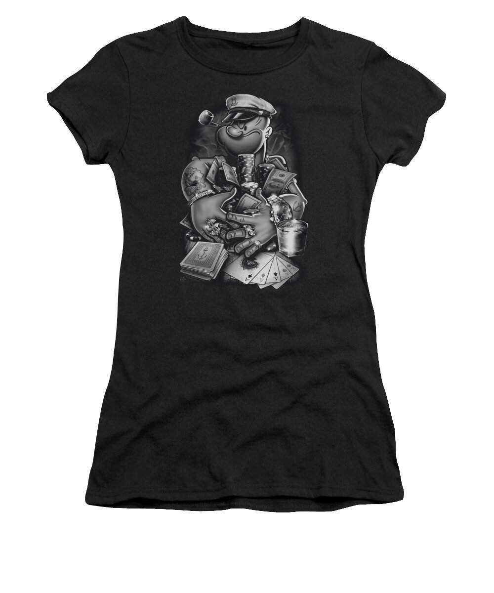 Popeye Women's T-Shirt featuring the digital art Popeye - Mine All Mine by Brand A