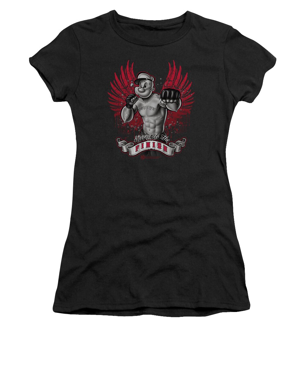 Popeye Women's T-Shirt featuring the digital art Popeye - Undefeated by Brand A
