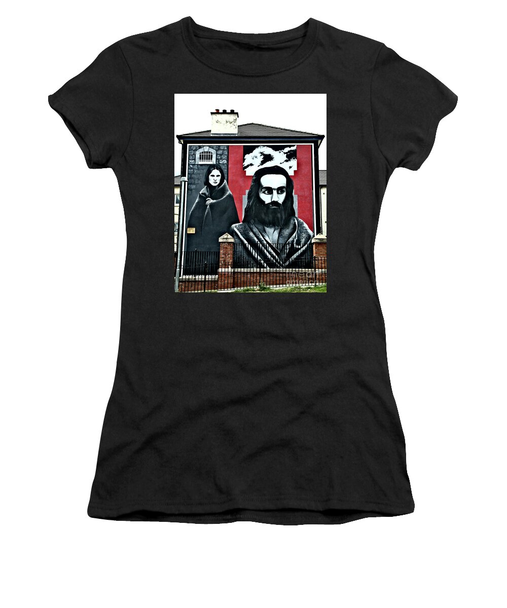 Mural Women's T-Shirt featuring the photograph Prison Protest by Nina Ficur Feenan
