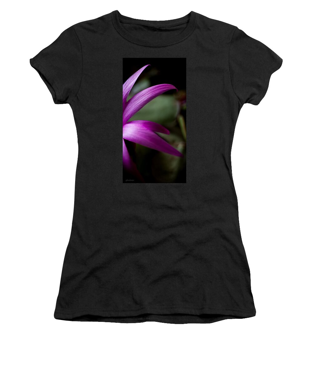 Flowers Women's T-Shirt featuring the photograph Purple Flower by Steven Milner