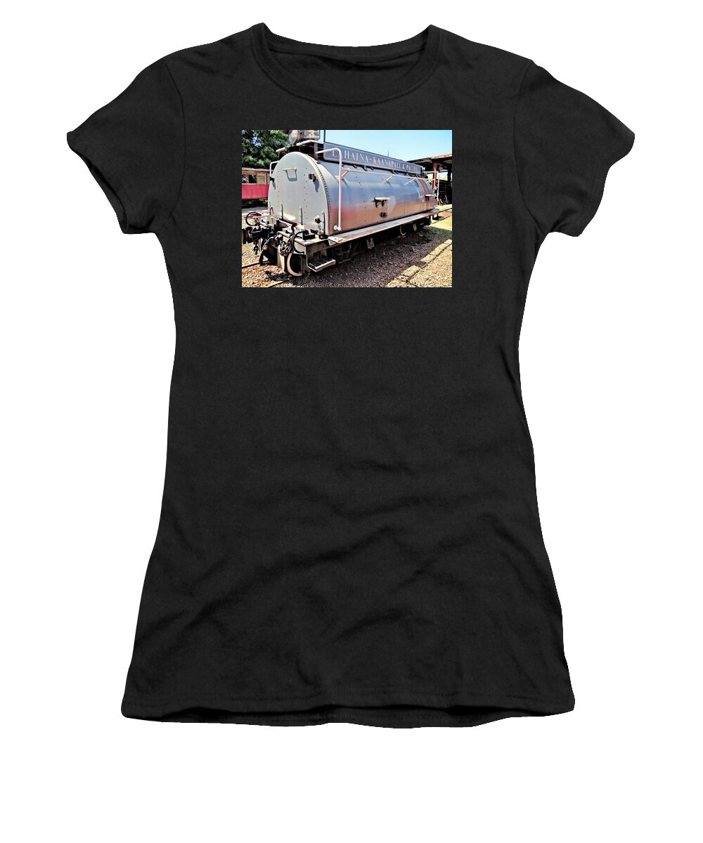 Railyard Women's T-Shirt featuring the photograph Railyard 2 by Dawn Eshelman
