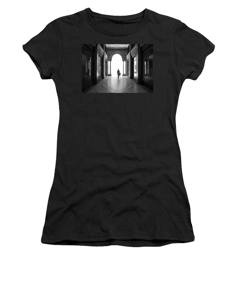 Man Women's T-Shirt featuring the photograph Reaching Heaven by Valentino Visentini
