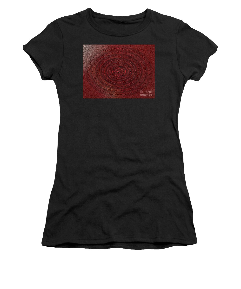 Glass Women's T-Shirt featuring the photograph Reddish Shades Of Time by Joseph Baril