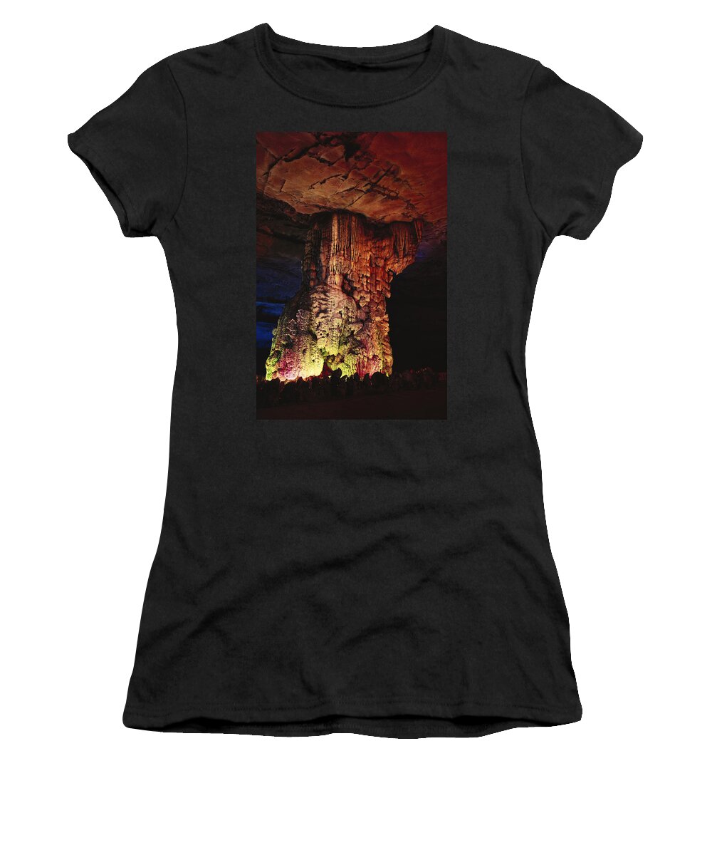 1979 Women's T-Shirt featuring the photograph Reed Flute Cave, China by George Holton