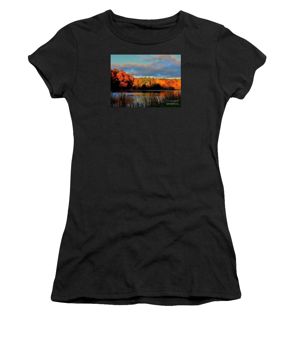 Autumn Women's T-Shirt featuring the photograph Resonate by Dani McEvoy