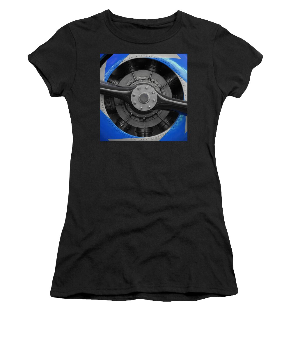 Darin Volpe Technology Women's T-Shirt featuring the photograph Retired Aviator - National Air and Space Museum by Darin Volpe