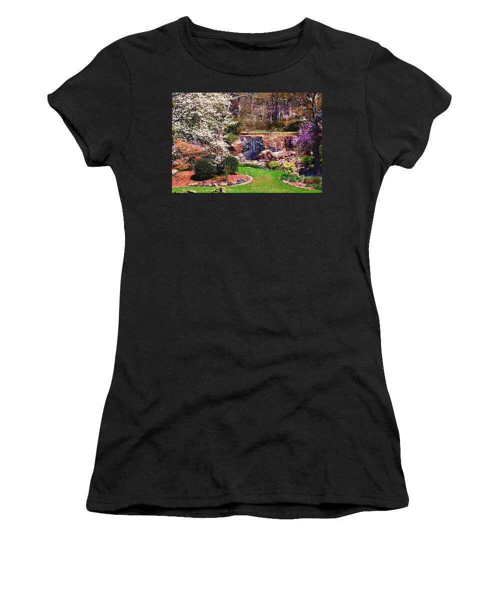 Garden Women's T-Shirt featuring the photograph Rock Quarry Garden by Lynne Jenkins