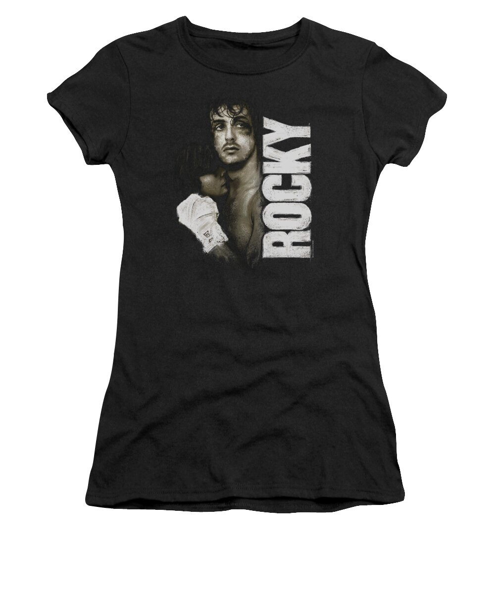  Women's T-Shirt featuring the digital art Rocky - Painted Rocky by Brand A