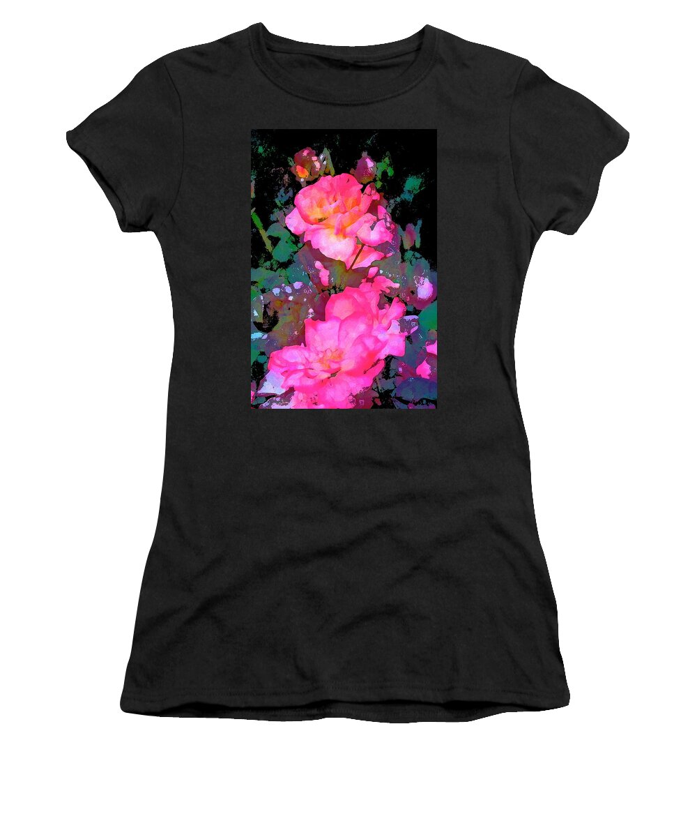 Floral Women's T-Shirt featuring the photograph Rose 193 by Pamela Cooper
