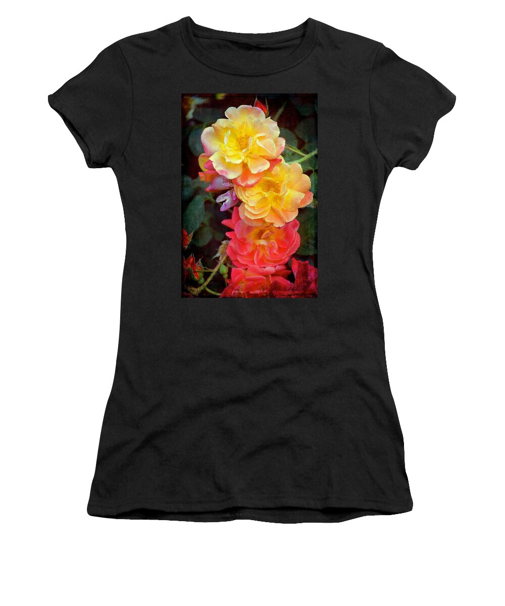 Floral Women's T-Shirt featuring the photograph Rose 306 by Pamela Cooper