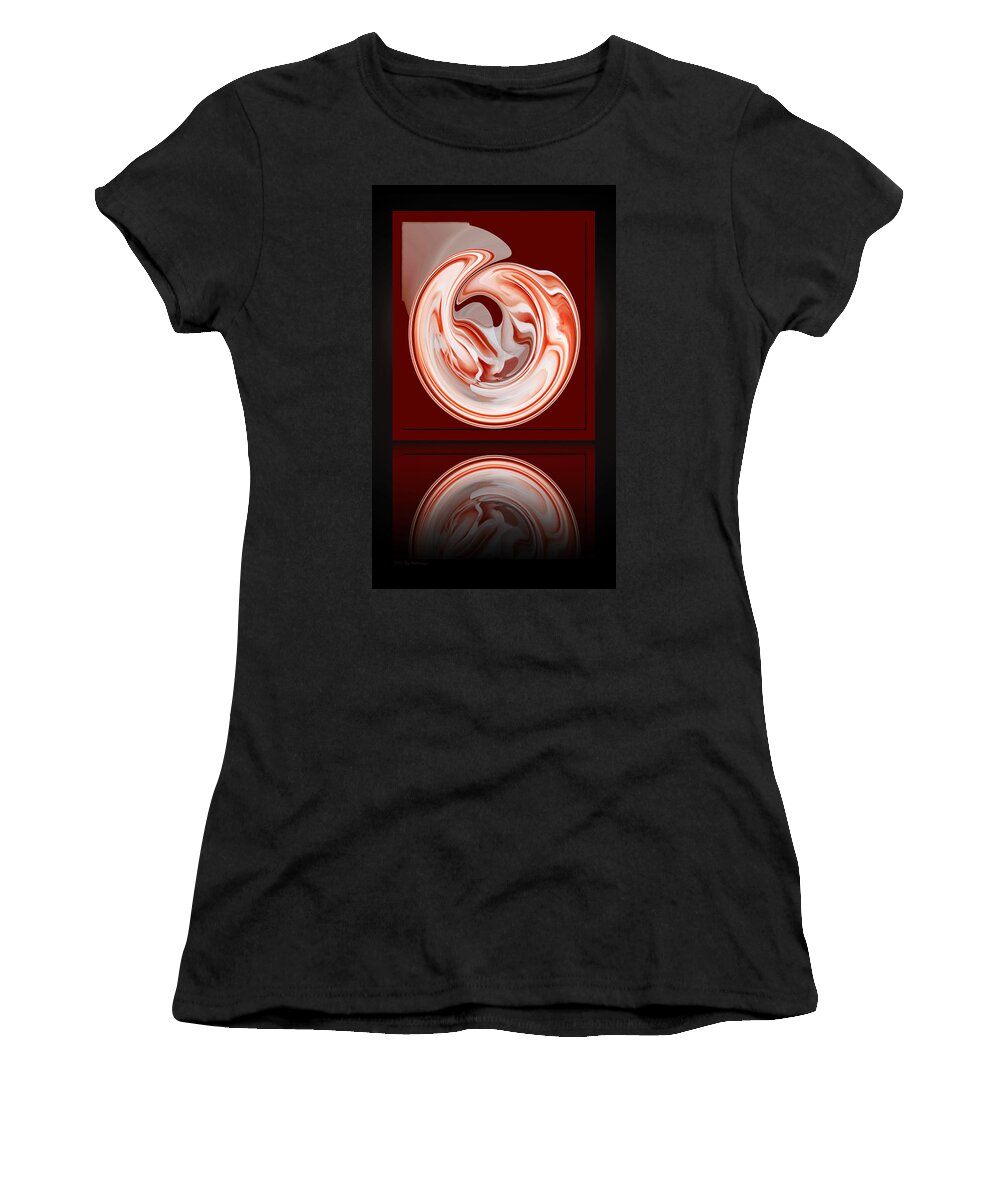 Rose Women's T-Shirt featuring the photograph Rose in Orb by Lucy VanSwearingen
