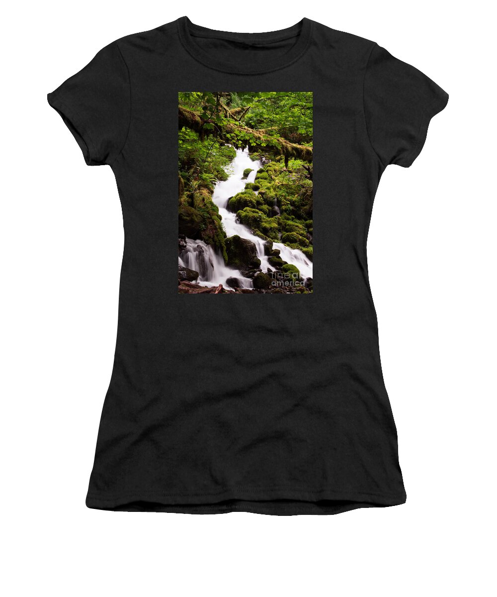 Wahkeena Women's T-Shirt featuring the photograph Running Wild by Suzanne Luft