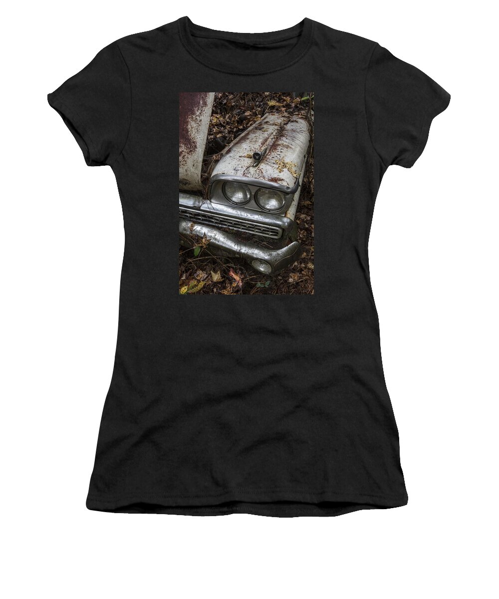 1950 Women's T-Shirt featuring the photograph Rusty Classic by Debra and Dave Vanderlaan