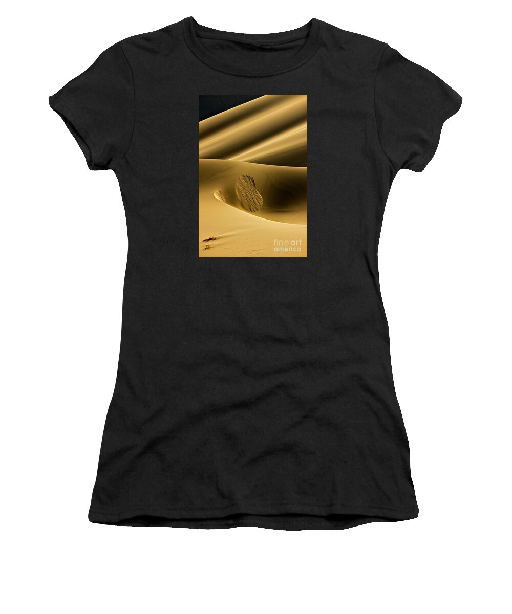 Sand Dunes Women's T-Shirt featuring the photograph Sand Avalanche by Michael Cinnamond