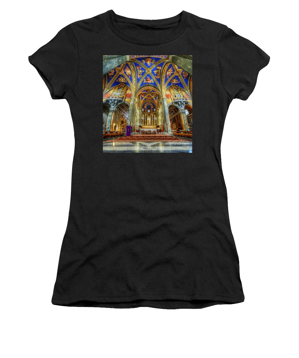 Hdr Women's T-Shirt featuring the photograph Santa Maria Sopra Minerva 2.0 by Yhun Suarez