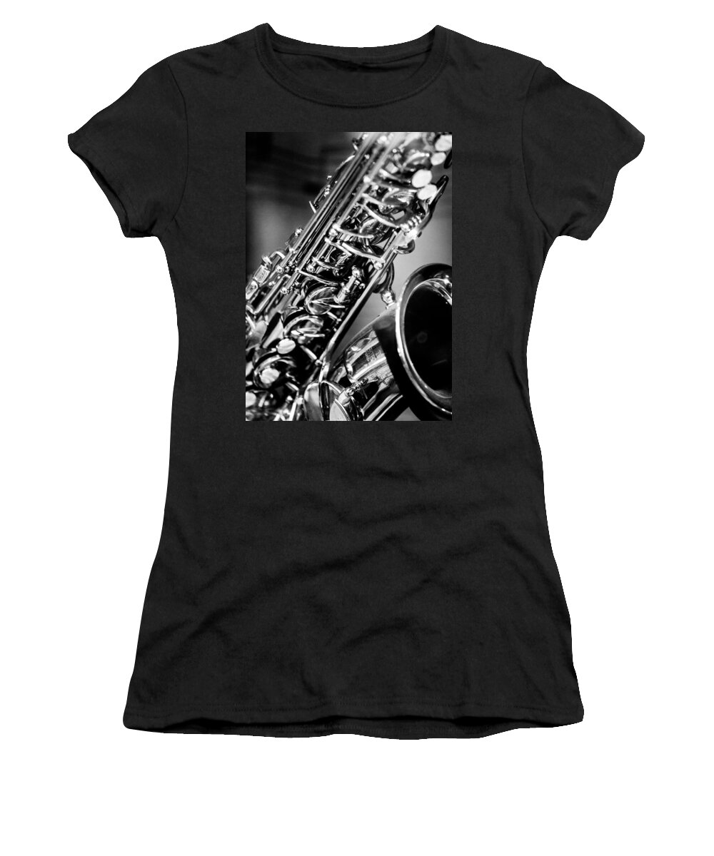 Saxophone Women's T-Shirt featuring the photograph Saxophone by Hakon Soreide