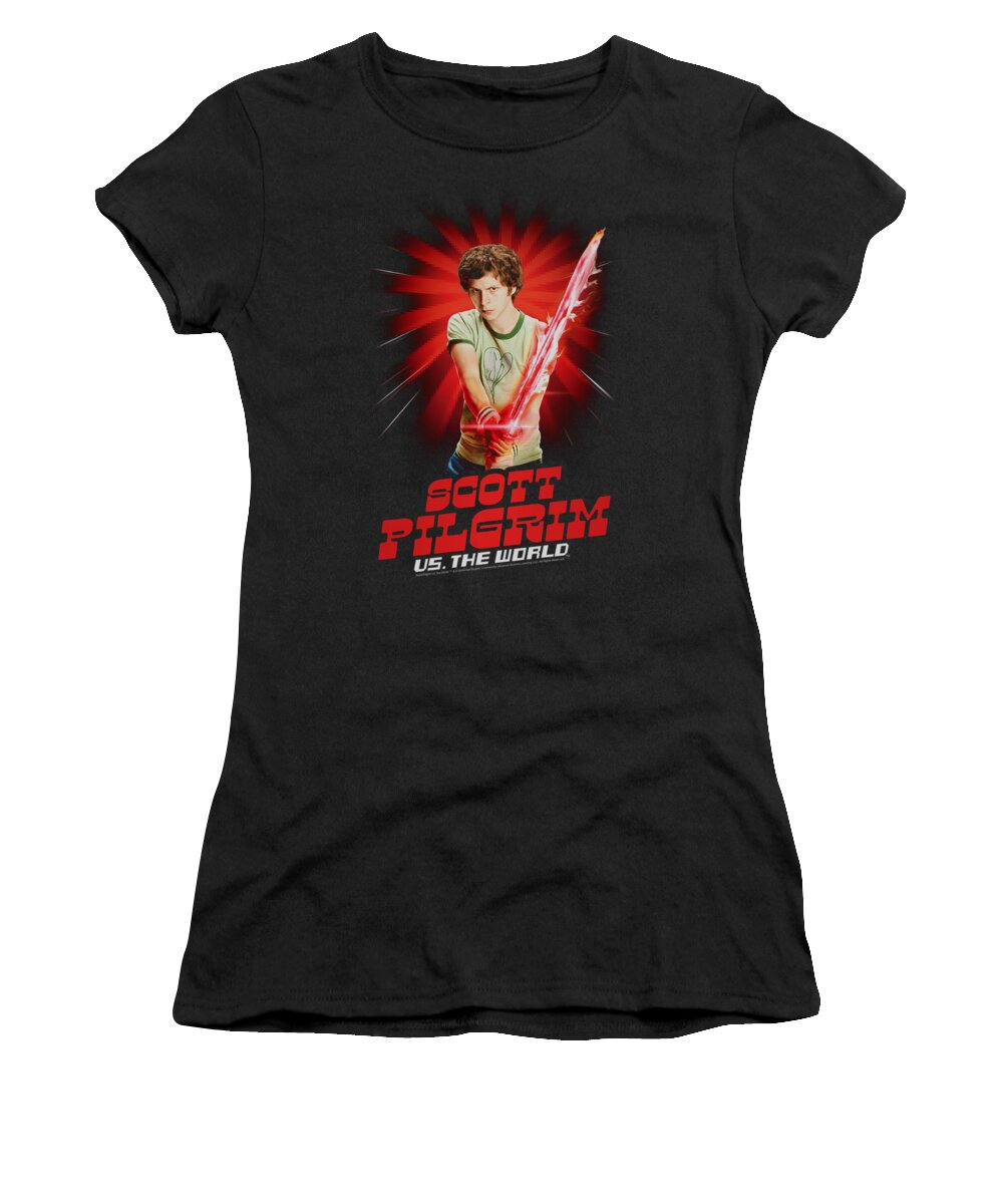 Scott Pilgrim Women's T-Shirt featuring the digital art Scott Pilgrim - Super Sword by Brand A