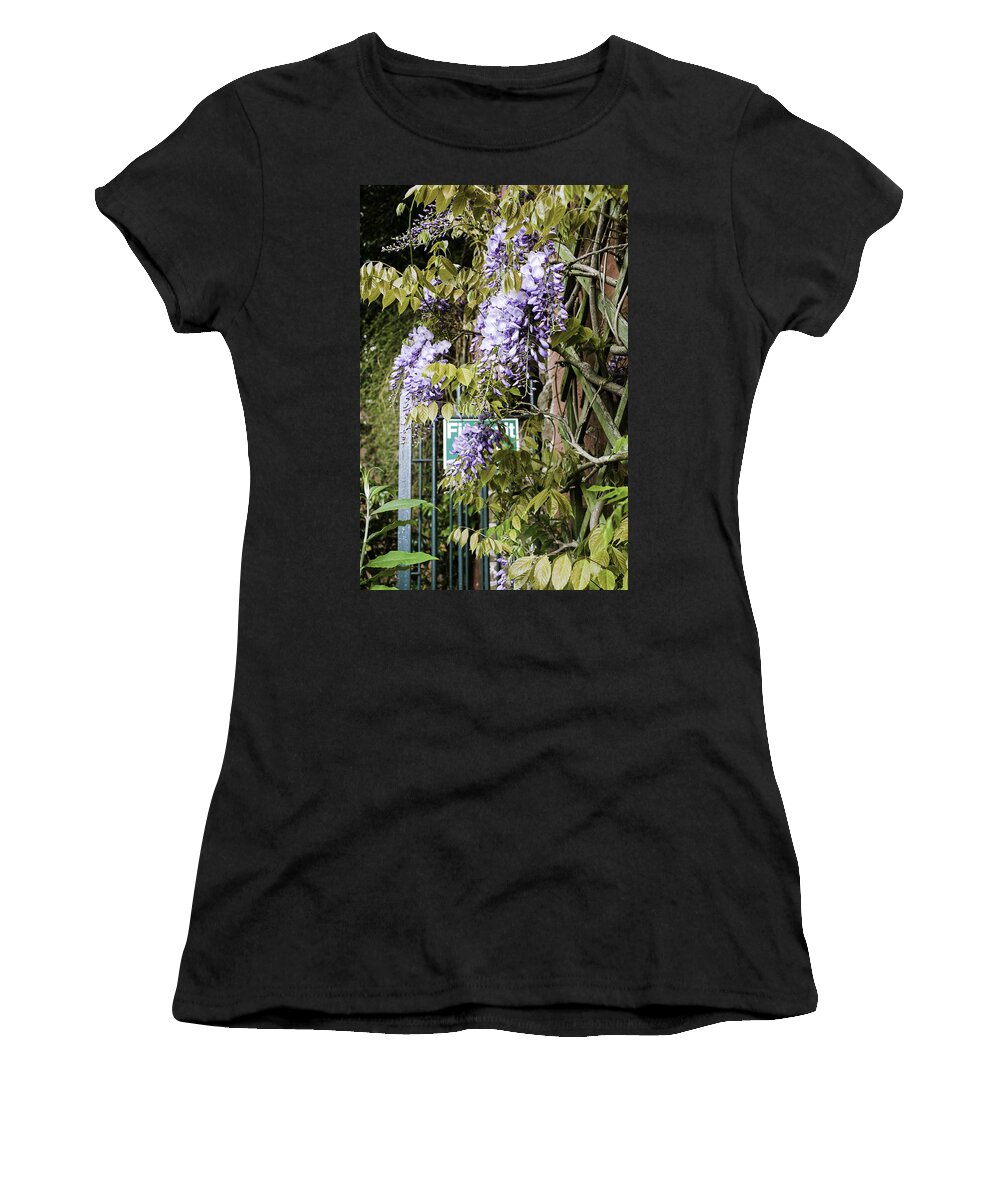 Gate Women's T-Shirt featuring the photograph Secret Garden by Spikey Mouse Photography
