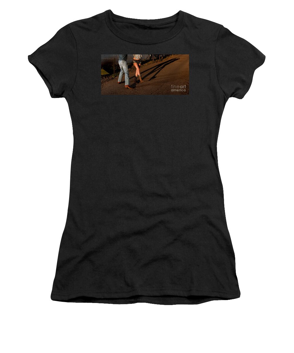 Country Dance Women's T-Shirt featuring the photograph Shadowed Dance by Scott Sawyer