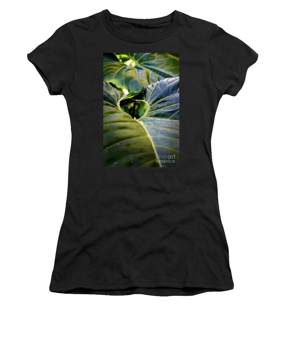 Flora Women's T-Shirt featuring the photograph Shapes of Hawaii 11 by Ellen Cotton