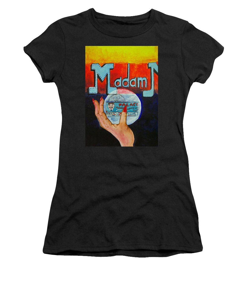Asbury Park Women's T-Shirt featuring the painting She Could Not Foretell by Patricia Arroyo