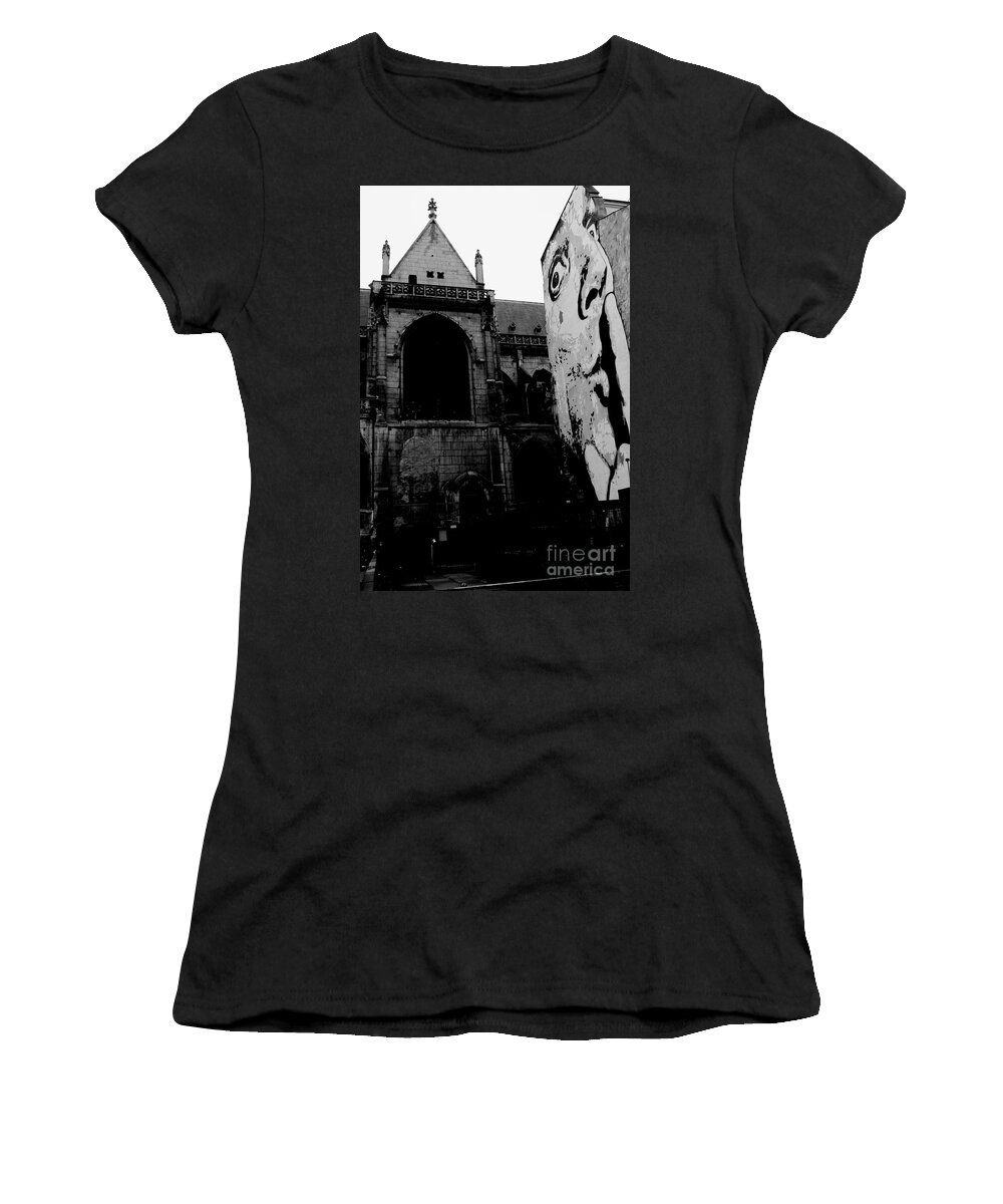 Silence Women's T-Shirt featuring the photograph Shhh God Asleep by Donato Iannuzzi