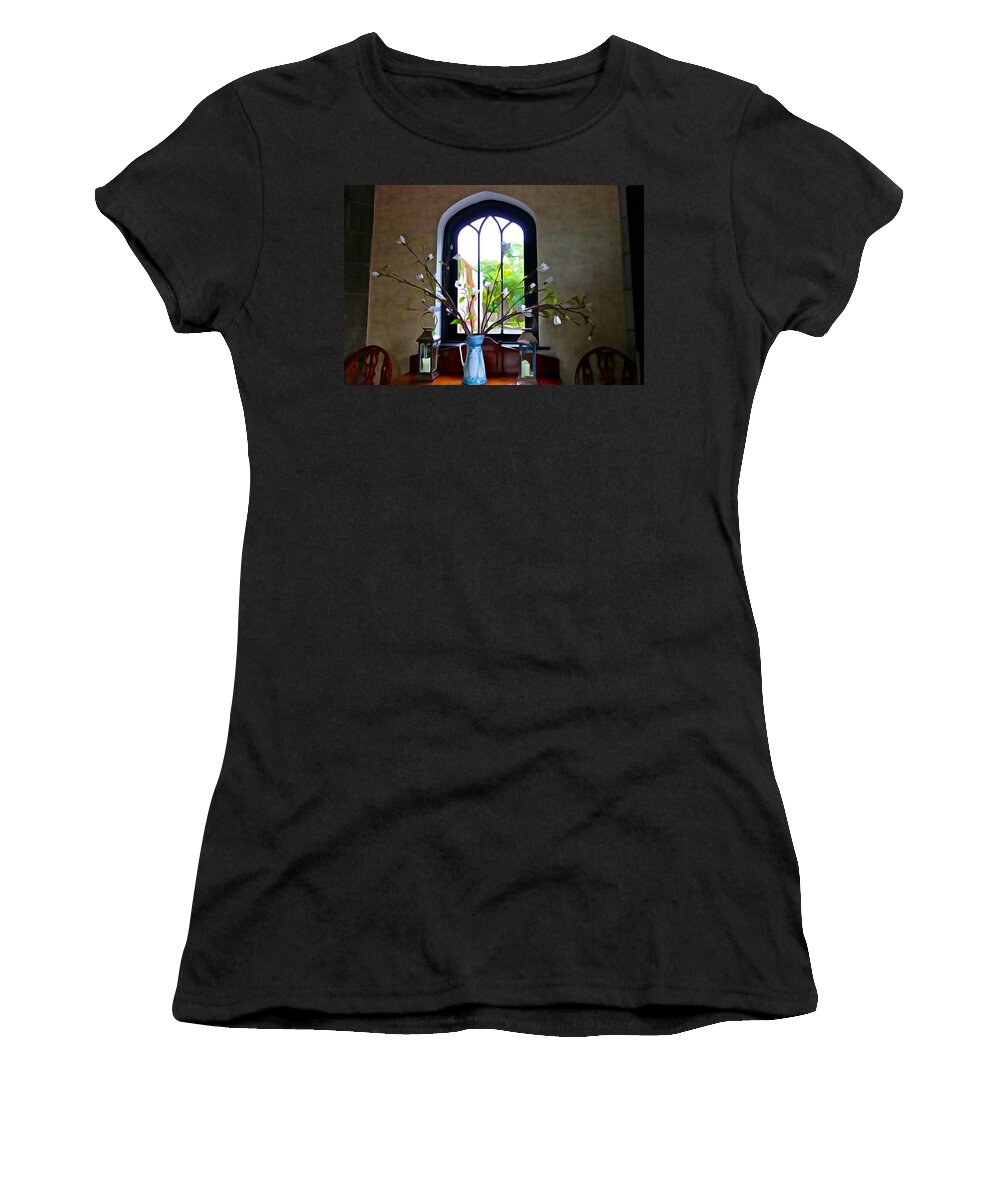 Window Women's T-Shirt featuring the photograph Simple Elegance by Norma Brock