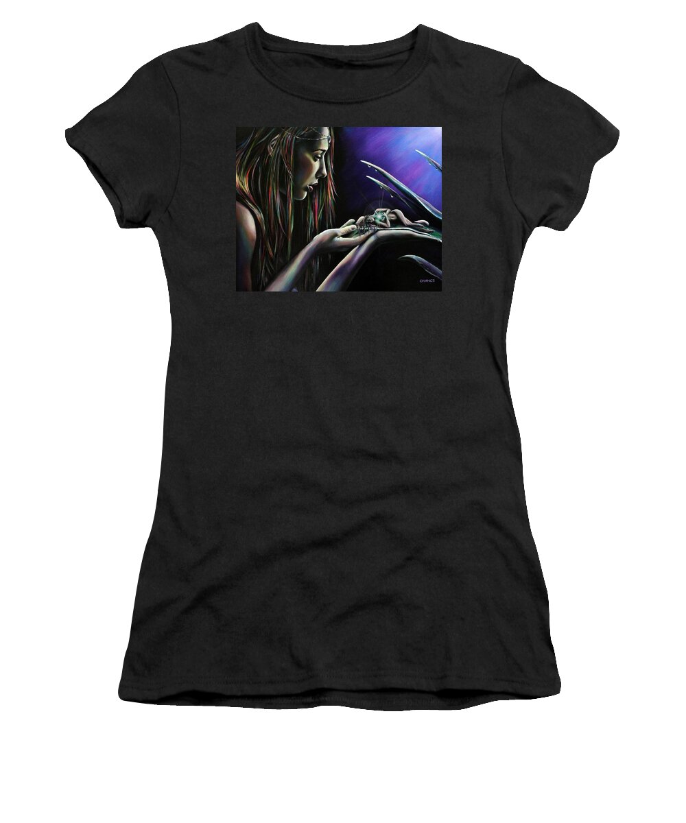 Divine Women's T-Shirt featuring the painting Sister Nature by Robyn Chance