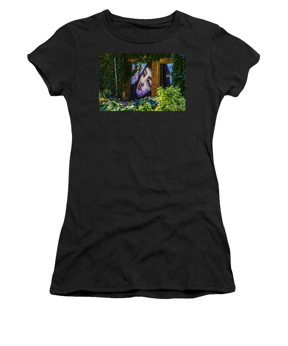  Women's T-Shirt featuring the photograph Sleeping Lady no Watermark by Raymond Kunst