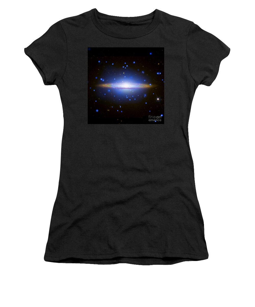 Chandra Women's T-Shirt featuring the photograph Sombrero Galaxy by Nasa