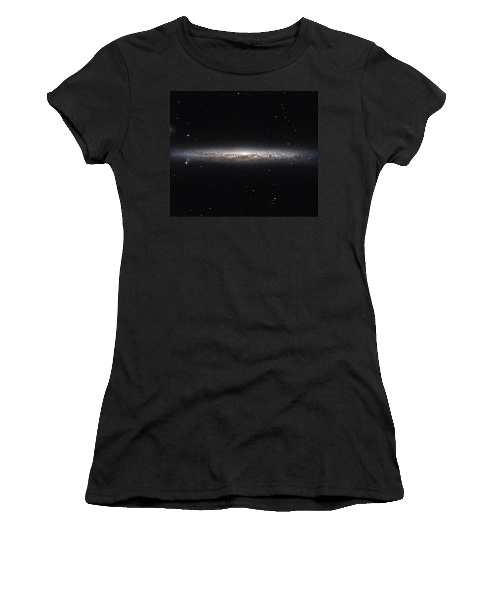 Galaxy Women's T-Shirt featuring the photograph Spiral Galaxy Ngc 3501 by Science Source