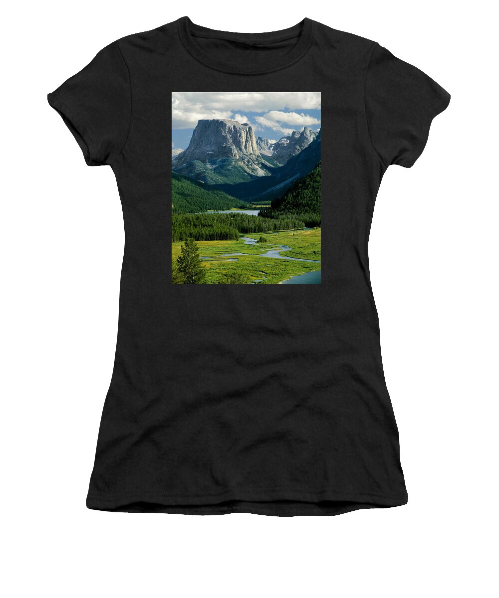 Squaretop Mountain Women's T-Shirt featuring the photograph Squaretop Mountain 3 by Ed Cooper Photography