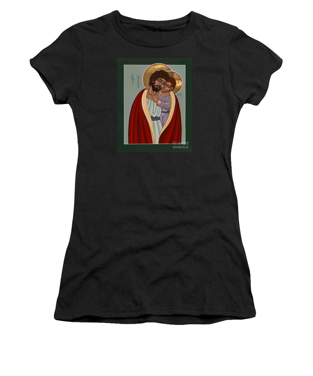 St. Joseph And The Holy Child Women's T-Shirt featuring the painting St. Joseph and the Holy Child 239 by William Hart McNichols