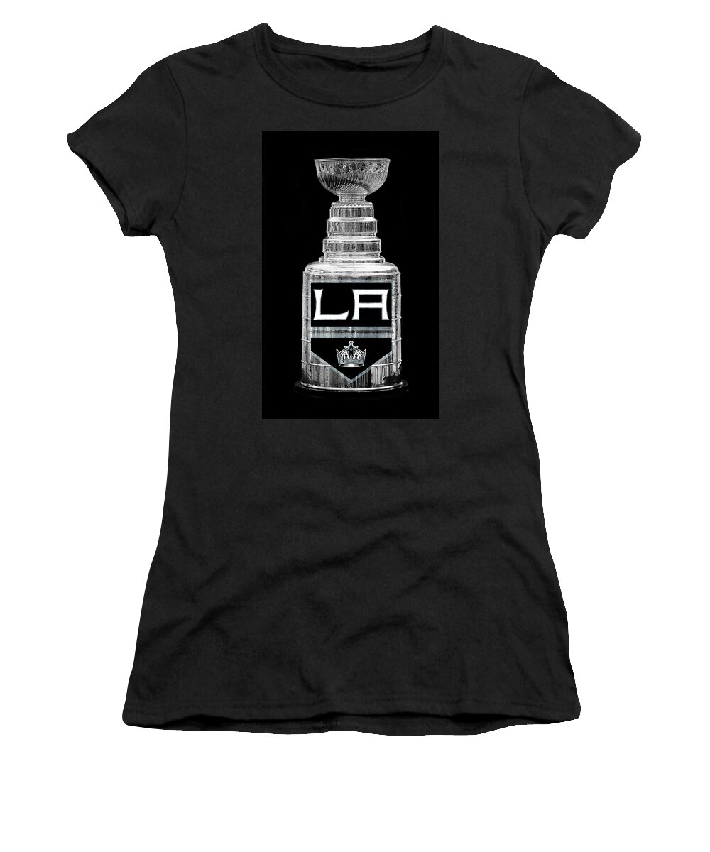 Hockey Women's T-Shirt featuring the photograph Stanley Cup Los Angeles by Andrew Fare