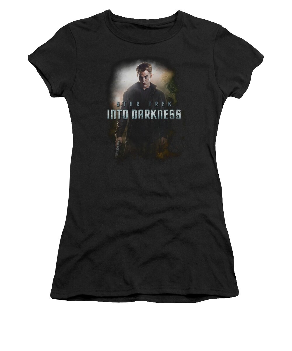 Star Trek Women's T-Shirt featuring the digital art Star Trek - Darkness Kirk by Brand A