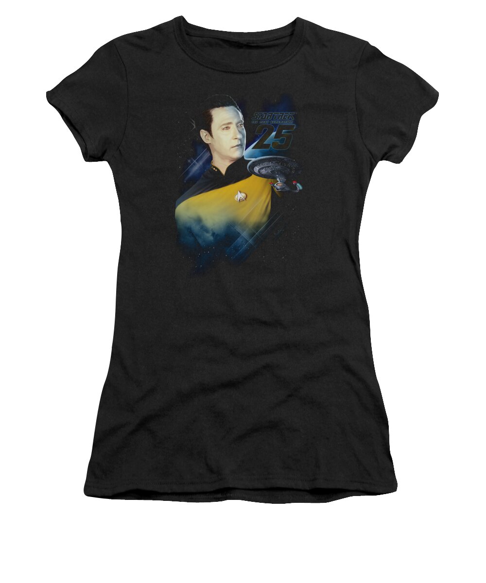  Women's T-Shirt featuring the digital art Star Trek - Data 25th by Brand A