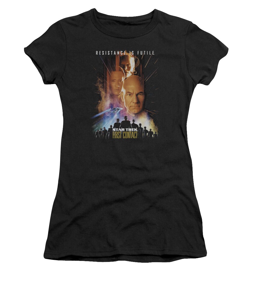 Star Trek Women's T-Shirt featuring the digital art Star Trek - First Contact(movie) by Brand A
