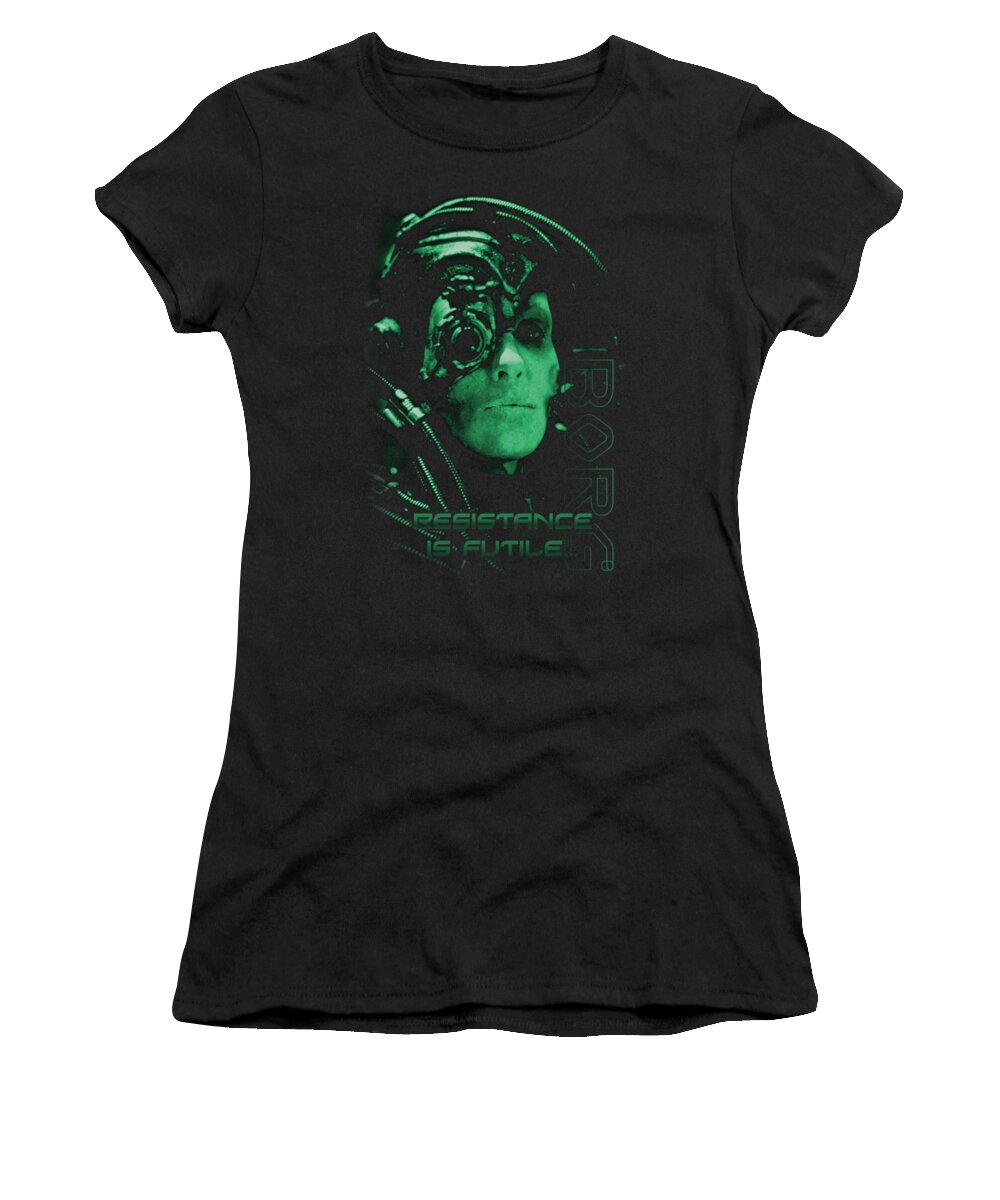 Star Trek Women's T-Shirt featuring the digital art Star Trek - Resistance Is Futile by Brand A