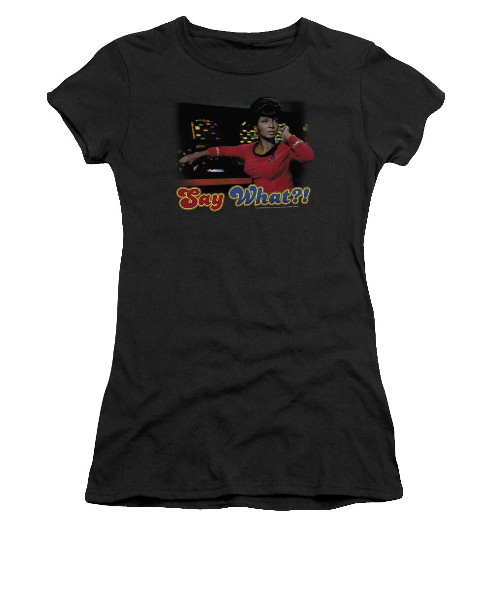 Star Trek Women's T-Shirt featuring the digital art Star Trek - Say What by Brand A