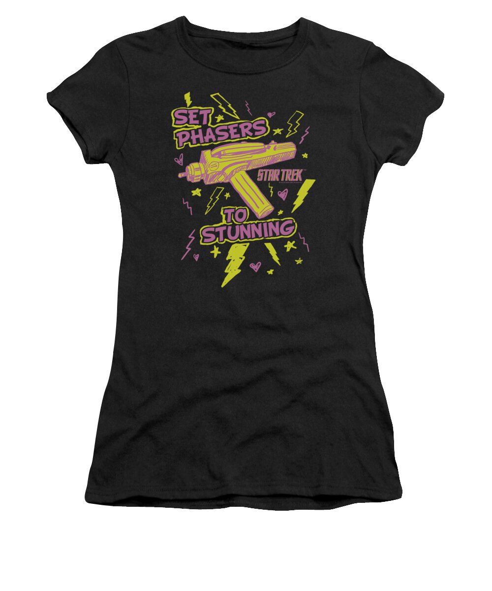 Star Trek Women's T-Shirt featuring the digital art Star Trek - Set Phasers by Brand A