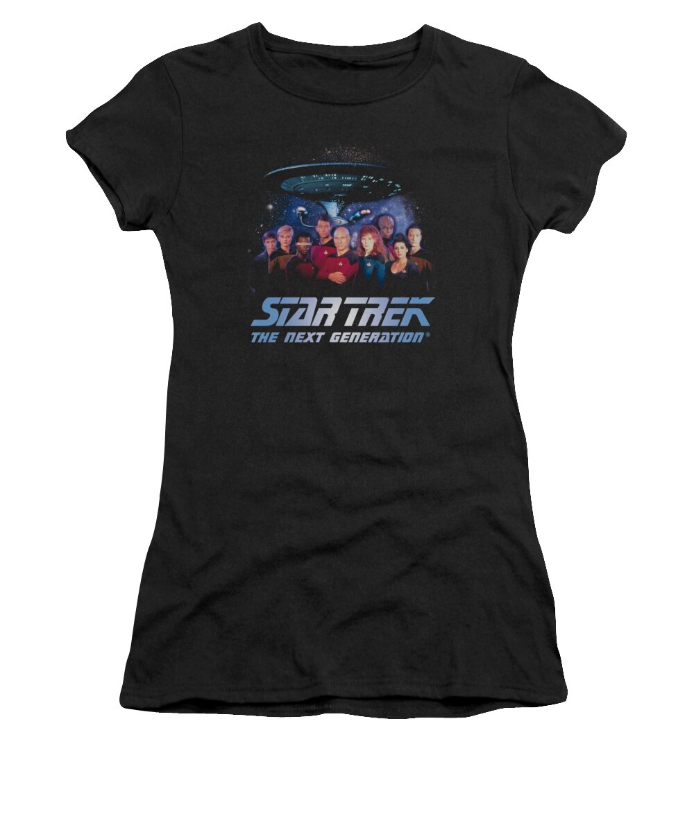 Star Trek Women's T-Shirt featuring the digital art Star Trek - Space Group by Brand A