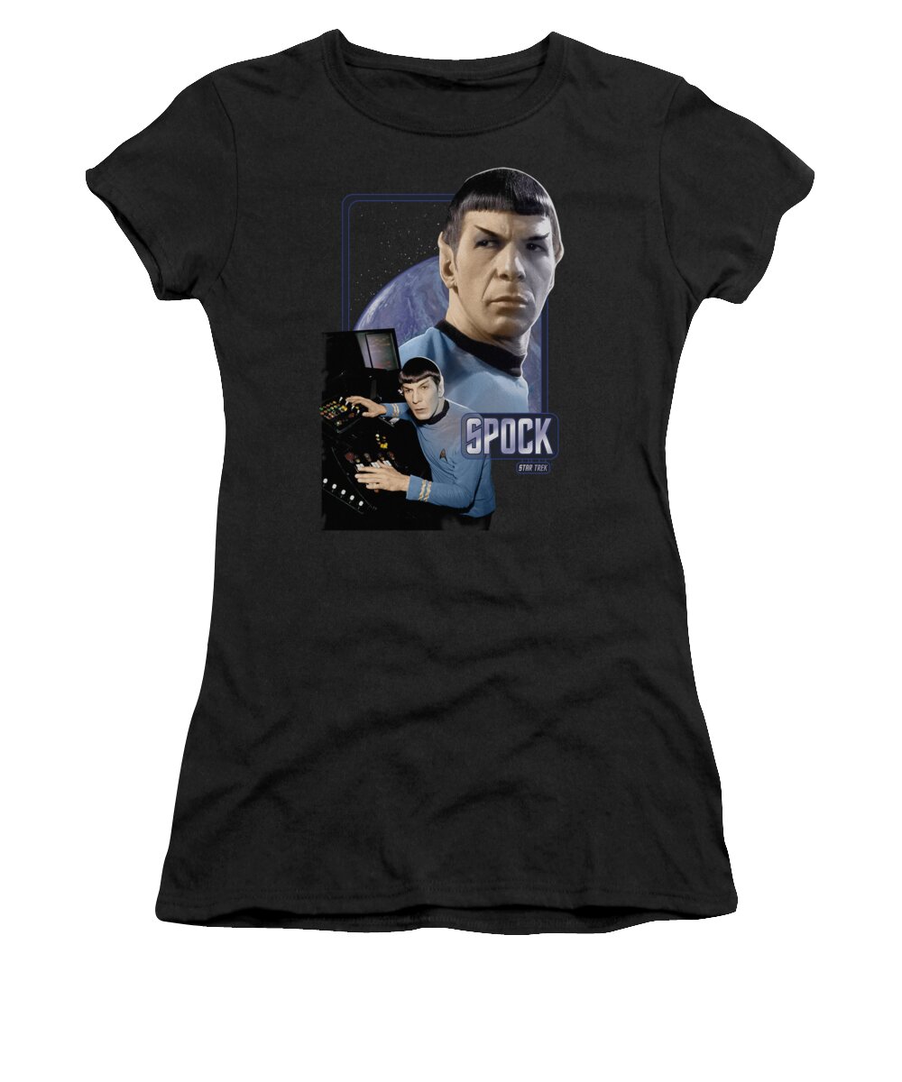 Star Trek Women's T-Shirt featuring the digital art Star Trek - Spock by Brand A