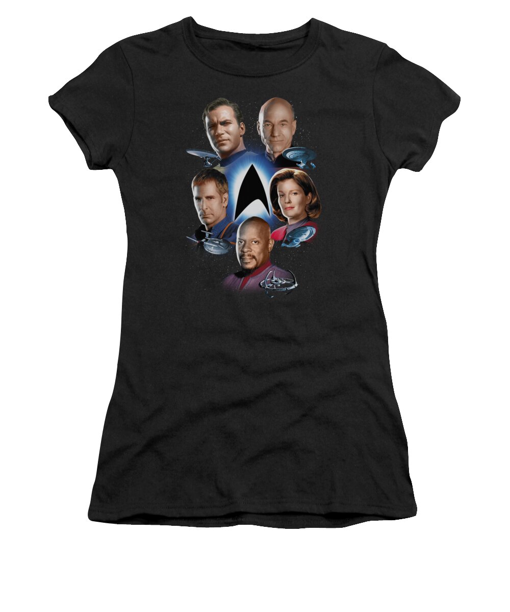 Star Trek Women's T-Shirt featuring the digital art Star Trek - Starfleet's Finest by Brand A