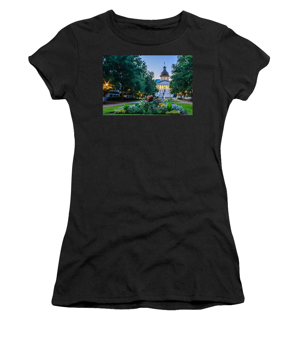Columbia Women's T-Shirt featuring the photograph State House Garden by Rob Sellers