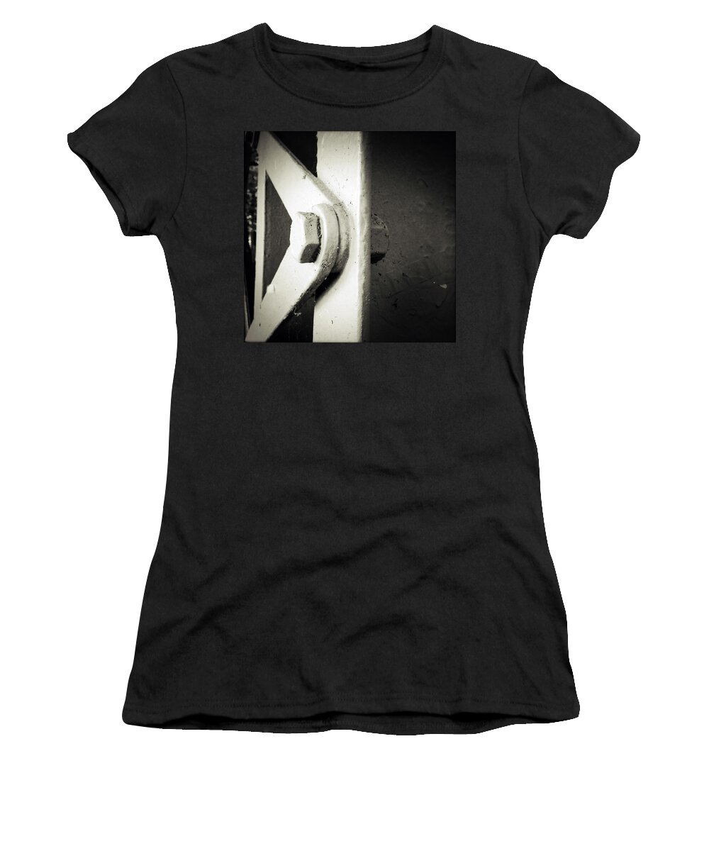 Steel Women's T-Shirt featuring the photograph Steel girder by Les Cunliffe