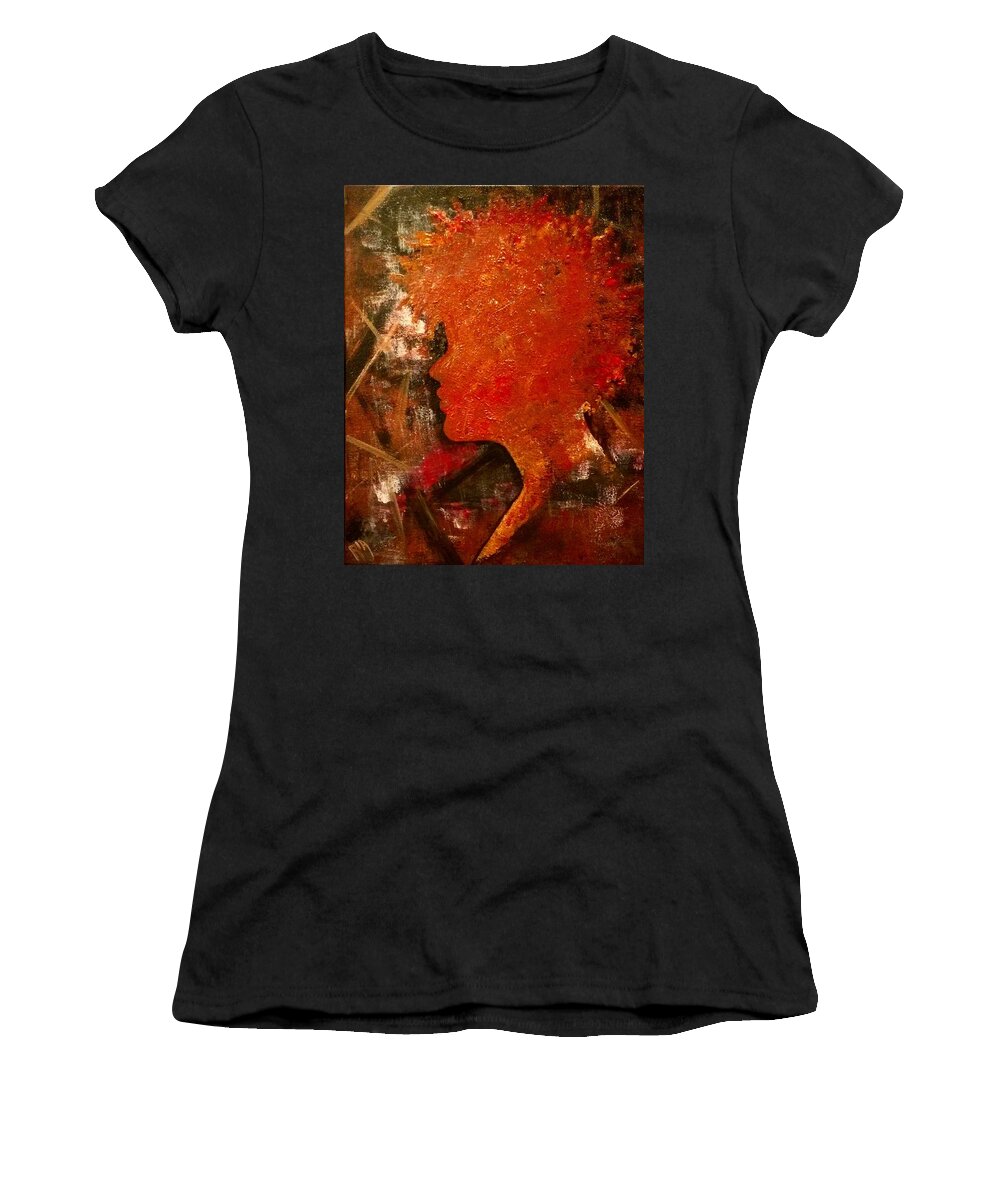 Black Women's T-Shirt featuring the photograph Stuck in Shadows by Artist RiA