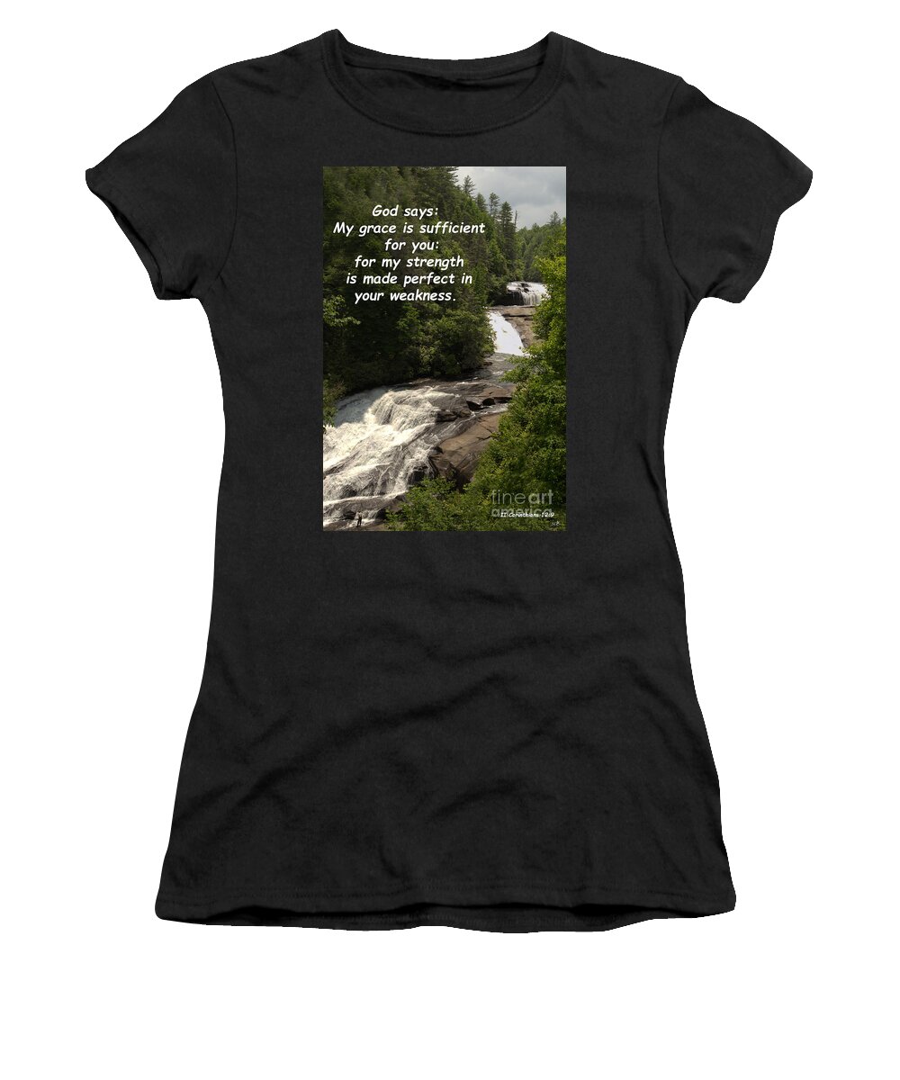 Cliffs Women's T-Shirt featuring the photograph Sufficient by Sandra Clark